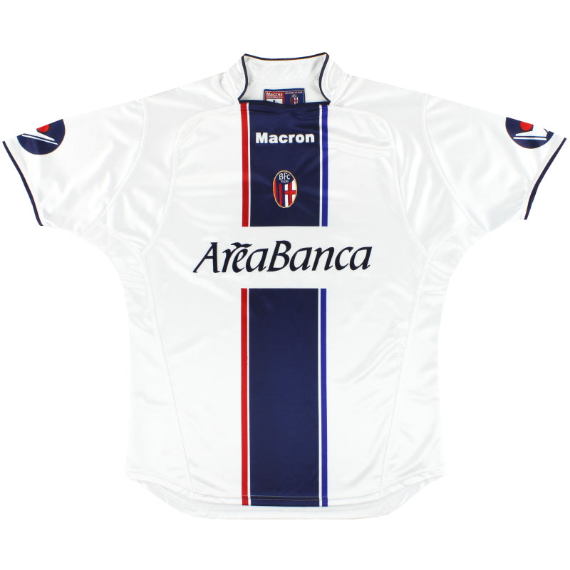 2003-04 Bologna Macron Away Shirt L Football Shirt