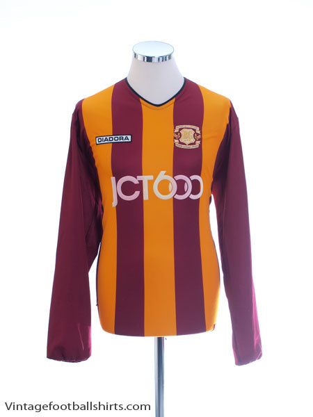 2003-04 Bradford City Centenary Home Shirt L/S M Football Shirt