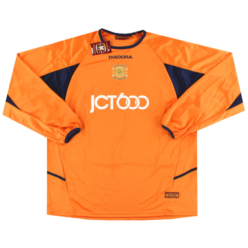 2003-04 Bradford City Diadora Centenary Goalkeeper Shirt L/S *w/tags* XL Football Shirt