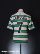 2003-04 Celtic Home Shirt Larsson #7 L Football Shirt