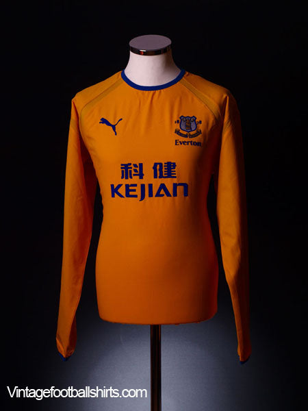 2003-04 Everton Away Shirt *Mint* L/S M Football Shirt