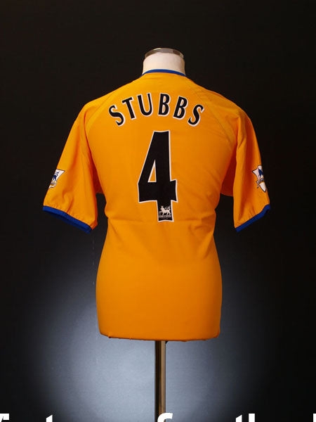 2003-04 Everton Away Shirt Stubbs #4 *Mint* L Football Shirt