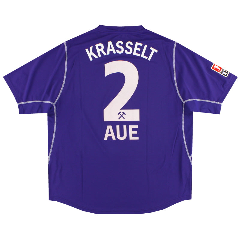 2003-04 FC Erzgebirge Aue Puma Home Shirt Krasselt #2 XXXL Football Shirt