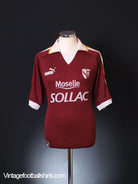 2003-04 FC Metz Home Shirt L Football Shirt