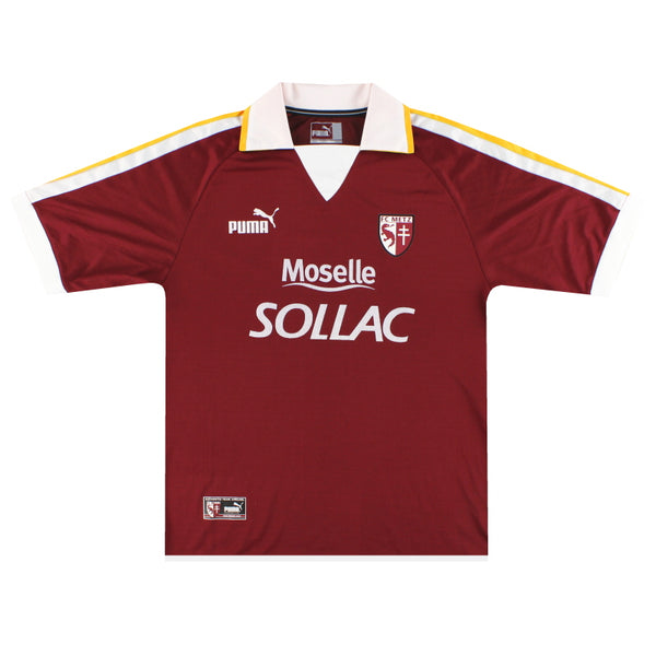 2003-04 FC Metz Puma Home Shirt M Vintage Football Shirts