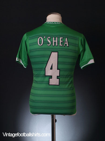 2003-04 Ireland Home Shirt O'Shea #4 L.Boys Football Shirt