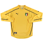 2003-04 Italy Puma Yellow Goalkeeper Shirt *As New* L Football Shirt