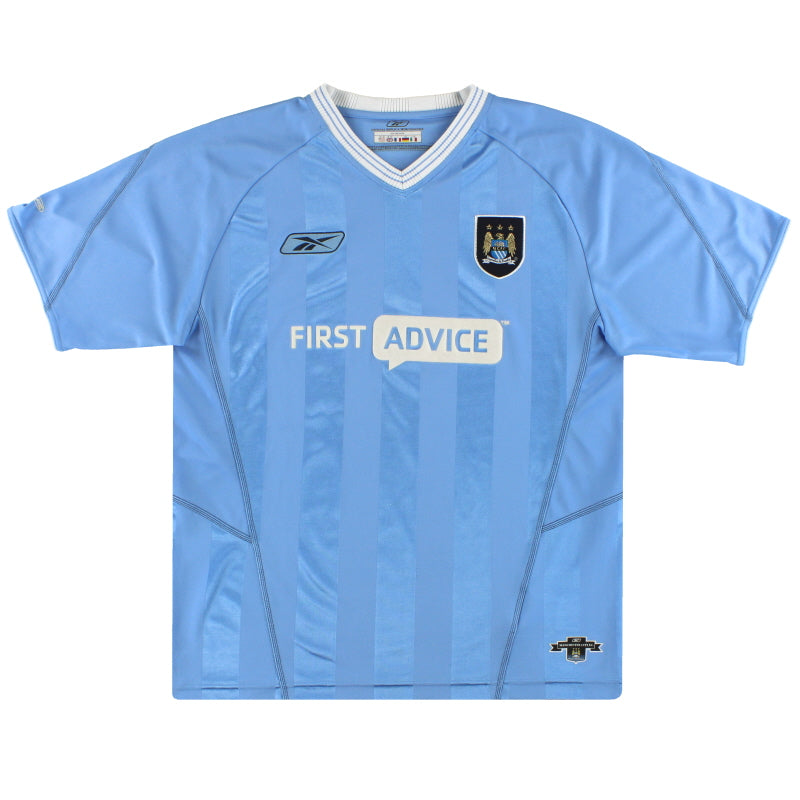 2003-04 Manchester City Reebok Home Shirt XXL 233935 | Vintage