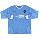 2003-04 Manchester City Reebok Home Shirt L/S XL Football Shirt