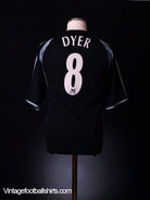 2003-04 Newcastle Away Shirt Dyer #8 L Football Shirt