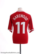 2003-04 Nottingham Forest Home Shirt Harewood #11 L Football Shirt