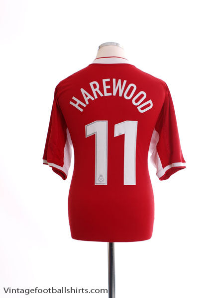 2003-04 Nottingham Forest Home Shirt Harewood #11 L Football Shirt