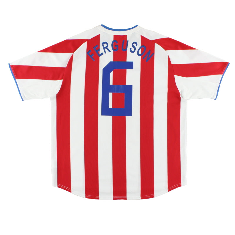 2003-04 Rangers Away Shirt Ferguson #6 XL Football Shirt