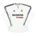 2003-04 Real Madrid Champions League Home Shirt L/S L Football Shirt