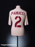 2003-04 Roma Away Shirt Panucci #2 L Football Shirt
