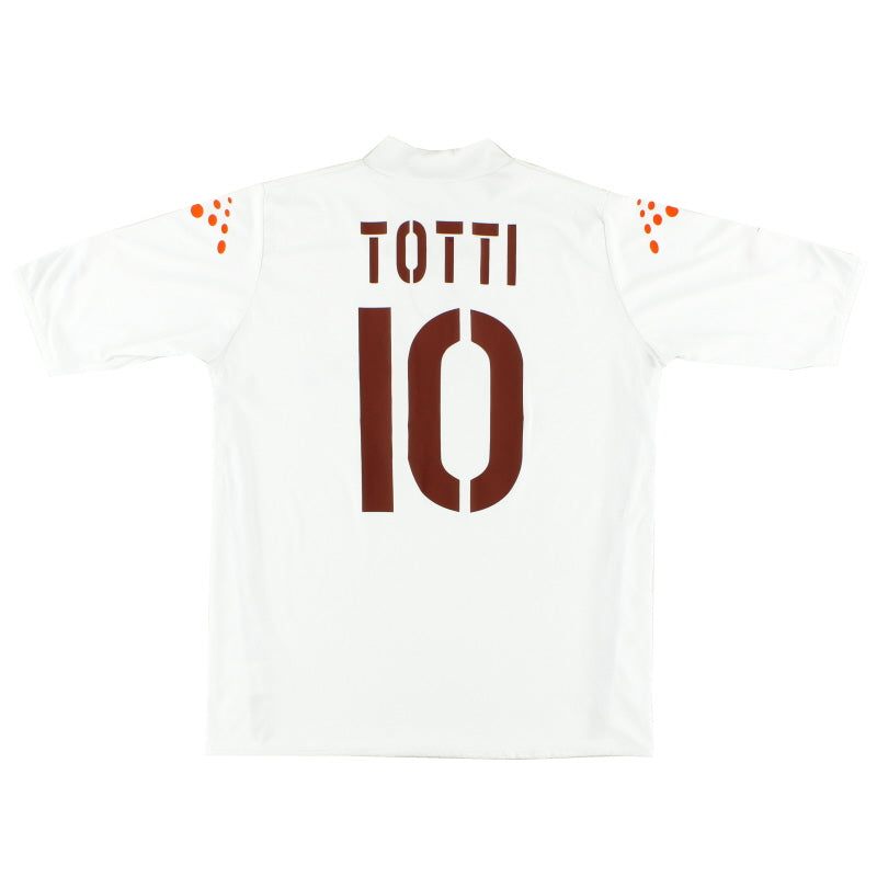 2003-04 Roma Away Shirt Totti #10 L Football Shirt