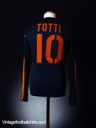 2003-04 Roma Cup Shirt Totti #10 L/S L Football Shirt