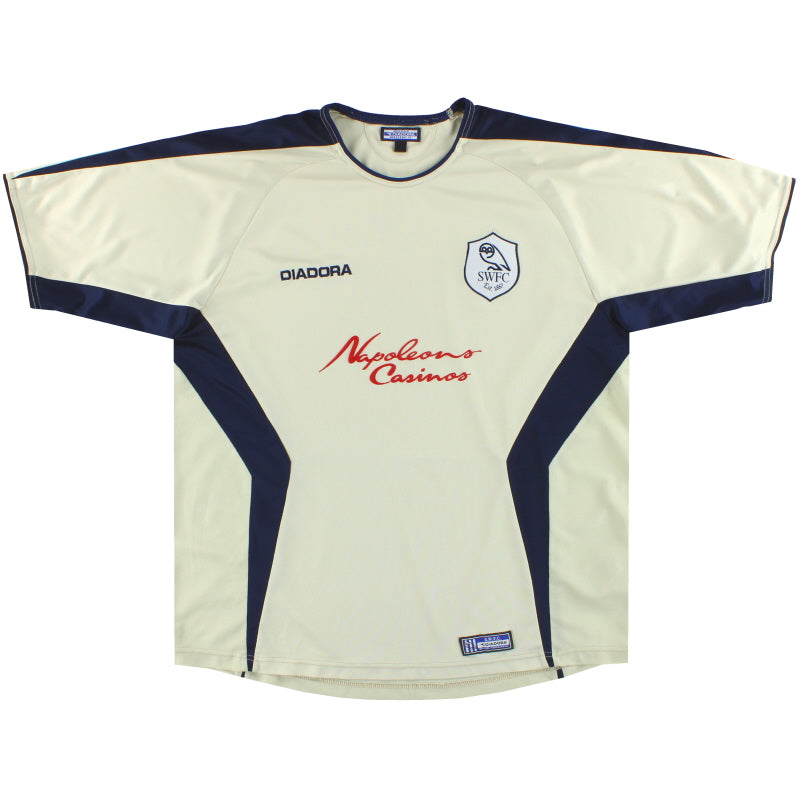 2003-04 Sheffield Wednesday Diadora Away Shirt L Football Shirt