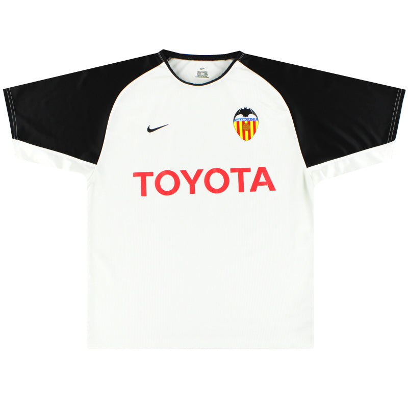 2003-04 Valencia Nike Basic Home Shirt M Football Shirt