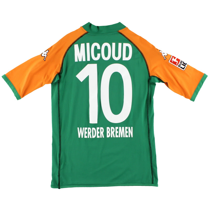 2003-04 Werder Bremen Kappa Home Shirt Micoud #10 L Football Shirt