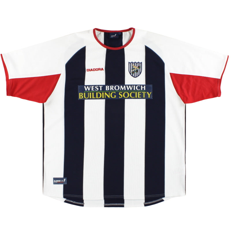 2003-04 West Brom Diadora Home Shirt L Football Shirt