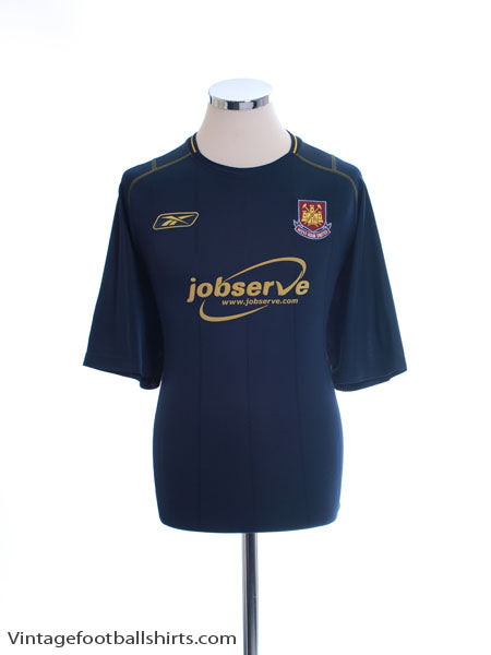 2003-04 West Ham Away Shirt L Football Shirt