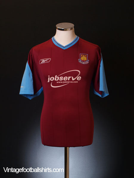 2003-04 West Ham Home Shirt M Football Shirt