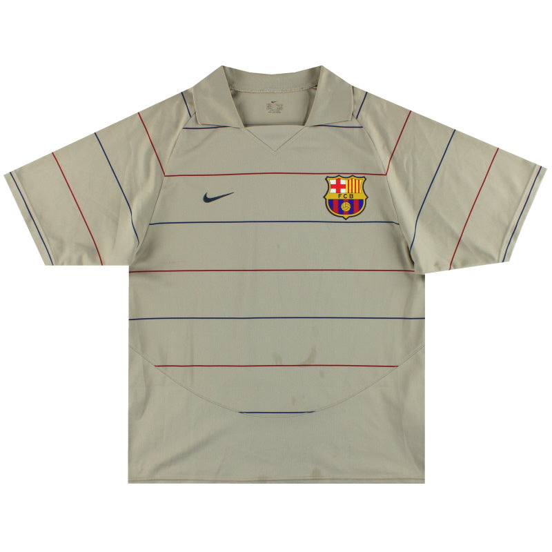 2003-05 Barcelona Nike Basic Away Shirt L 112587 | Vintage