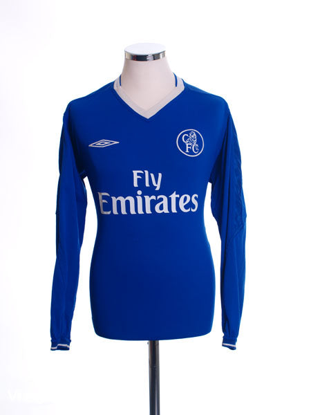 2003-05 Chelsea Away Shirt L/S L Football Shirt