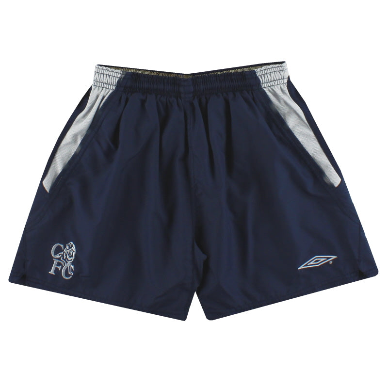 2003-05 Chelsea Umbro Away Shorts L.Boys Football Shorts