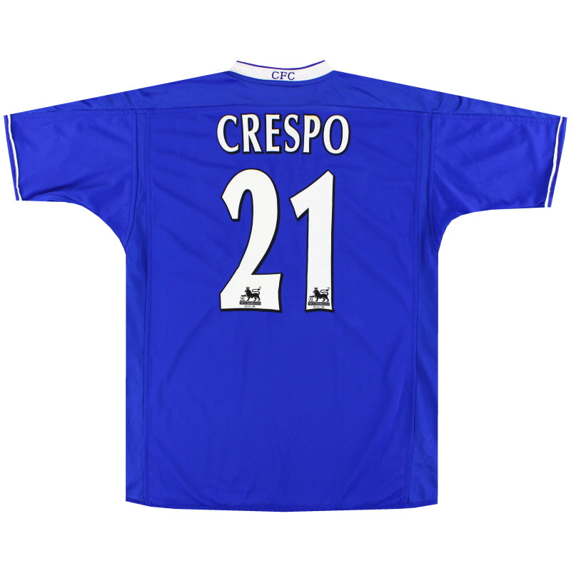 2003-05 Chelsea Umbro Home Shirt Crespo #21 *As New* L | Vintage