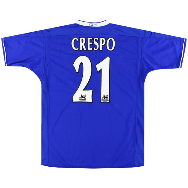 【正規品】激レア　Umbro サッカーシャツ Crespo 21 XL 2003-05-chelsea-umbro-home-shi