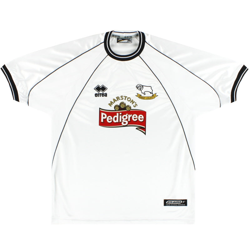 2003-05 Derby County Errea Home Shirt L Football Shirt