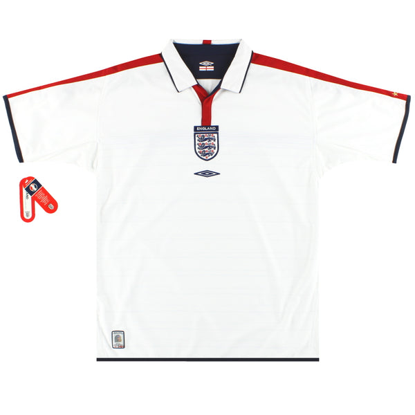 2003-05 England Umbro Home Shirt *w/tags* XL 00779421 | Vintage
