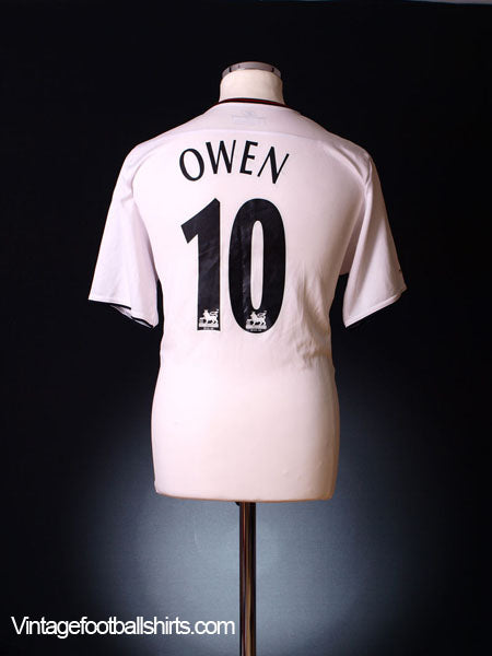 2003-05 Liverpool Away Shirt Owen #10 XL Football Shirt