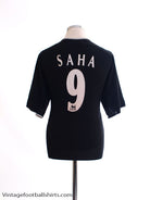 2003-05 Manchester United Away Shirt Saha #9 L Football Shirt