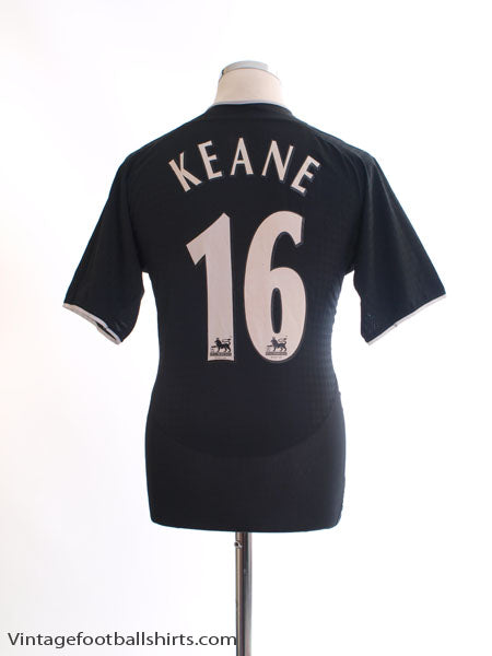 2003-05 Manchester United Away Shirt Keane #16 S Football Shirt