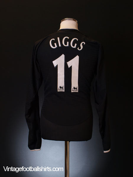 2003-05 Manchester United Away Shirt Giggs #11 L/S L Football Shirt
