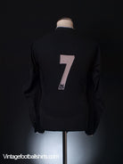 2003-05 Manchester United Away Shirt #7 L/S L Football Shirt