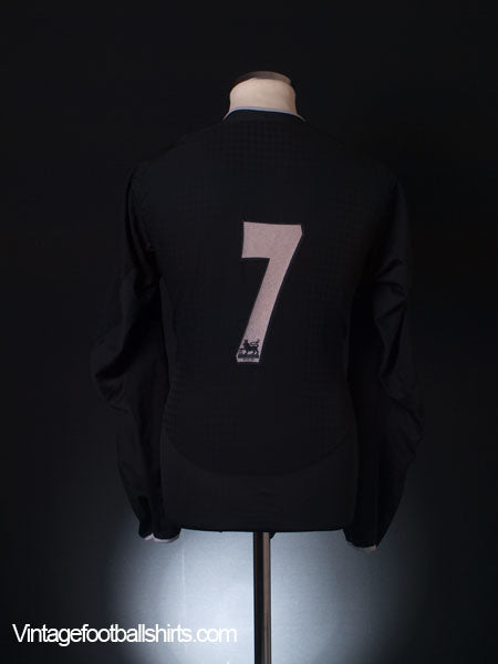 2003-05 Manchester United Away Shirt #7 L/S L Football Shirt