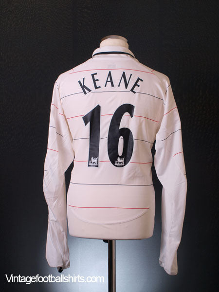2003-05 Manchester United Third Shirt Keane #16 *Mint* L/S XL Football Shirt