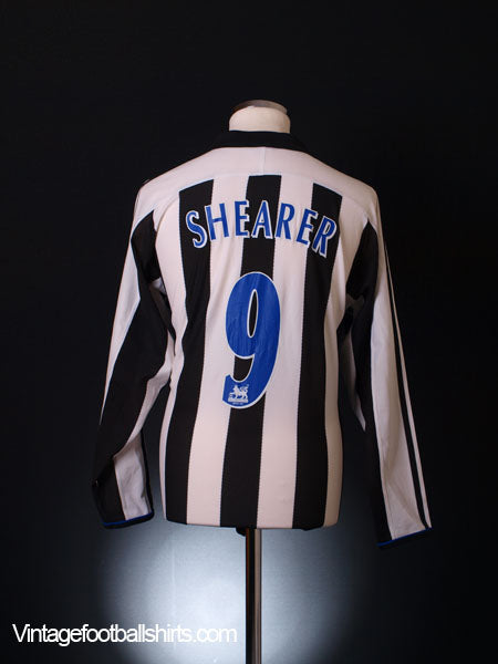 2003-05 Newcastle Home Shirt Shearer #9 L/S M Football Shirt