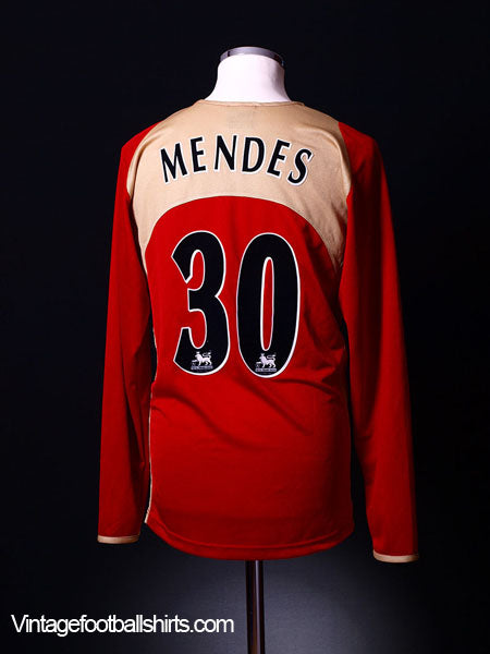 2003-05  Portsmouth Away *LS**Mendes No 30* Shirt M Football Shirt