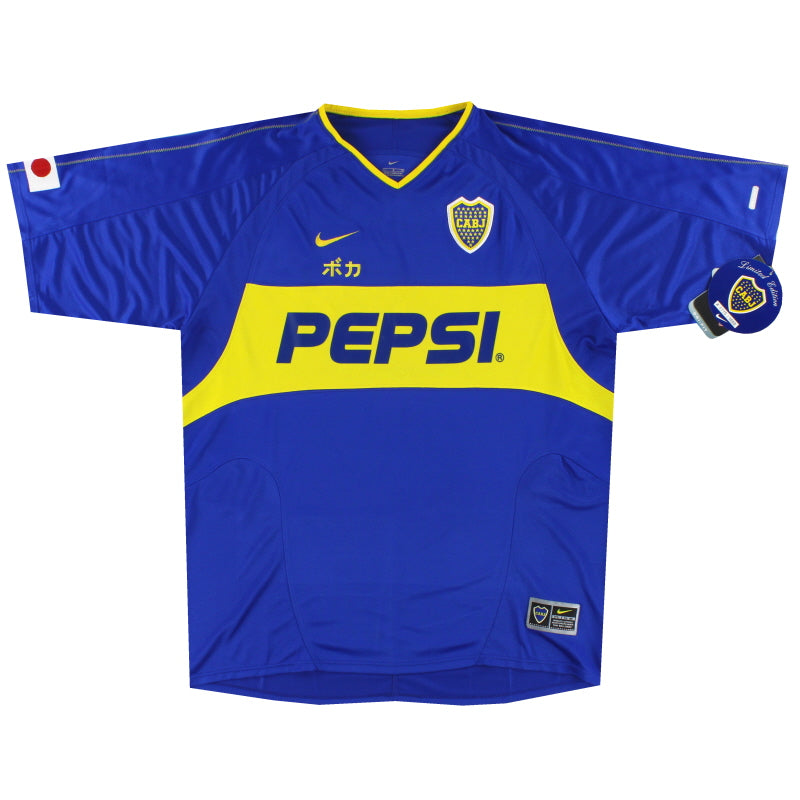 NIKE Boca Juniors 2003オーセンティック　新品未使用 2003 Boca Juniors Nike Intercontinental Cup Home Shirt *w/tags* L