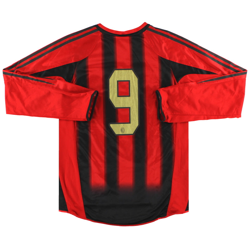 2004-05 AC Milan adidas Player Isuue Home Shirt #9 L/S M 369570