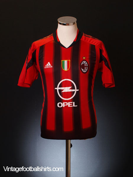 2004-05 AC Milan Home Shirt S Football Shirt