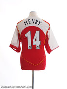 2004-05 Arsenal Home Shirt Henry #14 *Mint* L Football Shirt