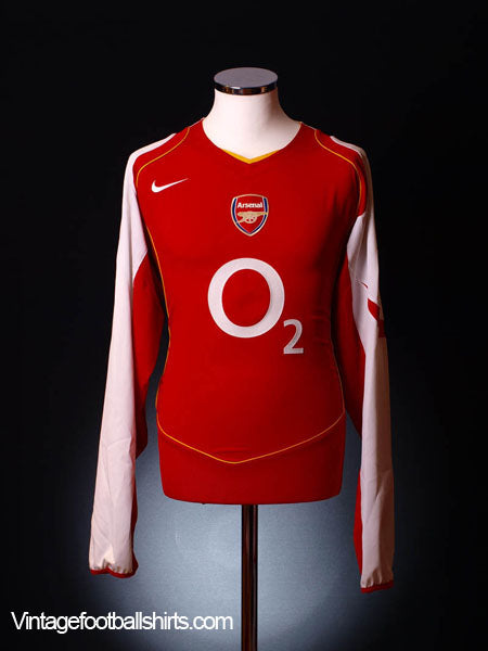 2004-05 Arsenal home Shirt Henry #14 L/S L | Vintage Football Shirts
