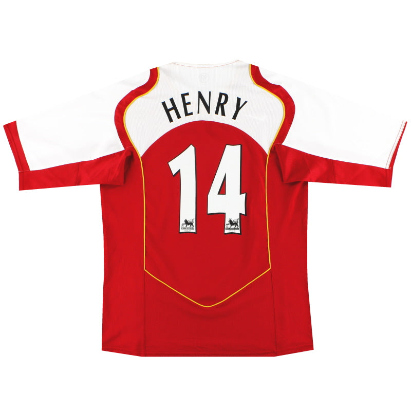 2004-05 Arsenal Nike Home Shirt Henry #14 L Football Shirt