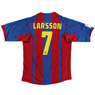 2004-05 Barcelona Home Shirt Larsson #7 L Football Shirt